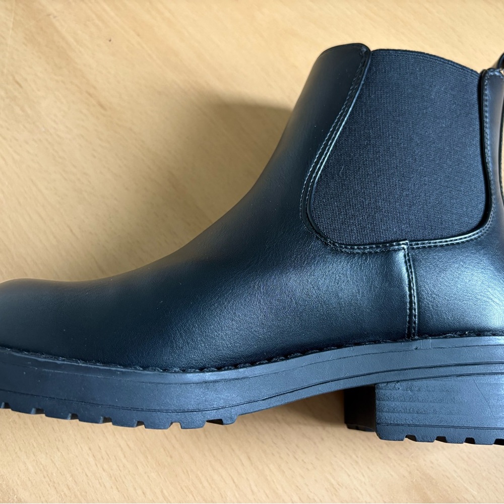 NWT Madden Girl Black Over-the-Knee Chelsea Lug Boots